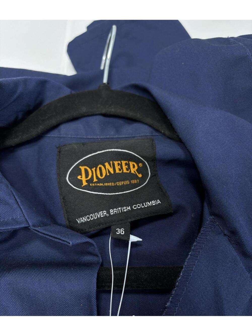 Pioneer Heavy Duty Work Coveralls Men's Size 36 Navy Blue Poly Cotton One Piece - Picture 5 of 7